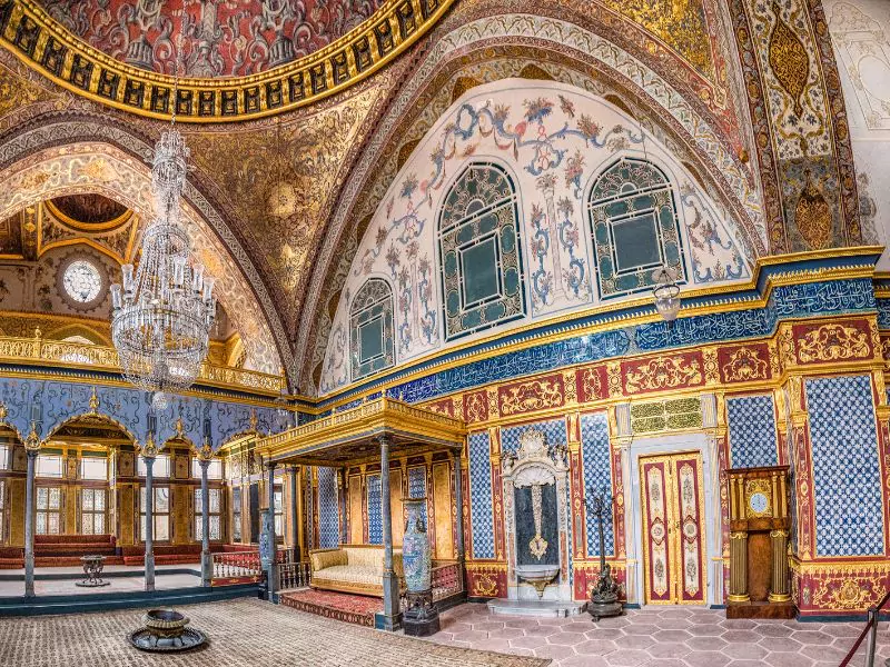 The interior of Top Kapi Palace